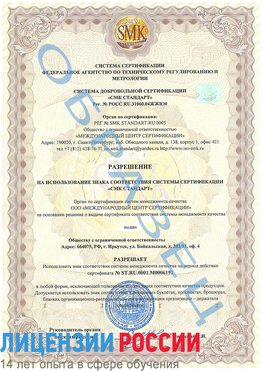 Образец разрешение Ивантеевка Сертификат ISO 50001